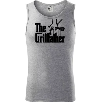 Pánské termoprádlo The Grillfather - Tílko pánské Core - S ( Tmavě šedý melír )