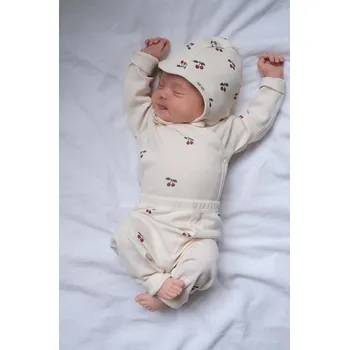 Kojenecký body Kojenecký overal Konges Sløjd NEWBORN BODY GOTS KS3555 béžová 01X, vel. 44