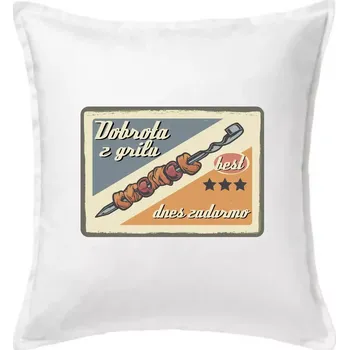 Polštář Dobrota z grilu - Polštář 50x50 - 50x50 - Pouze potah ( Bílá )