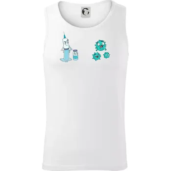 Očkování a virus - Tílko pánské Core - L ( Bílá )