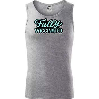 Fully vaccinated - Tílko pánské Core - S ( Tmavě šedý melír )
