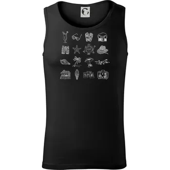 Pánské termoprádlo Dovolená u moře - Tílko pánské Core - L ( Černá )