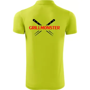 Pánská košile Grilování - Grillmonster - Polokošile Victory sportovní (dresovina) - 2XL ( Limetková )