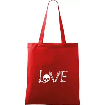 Nákupní taška Radiologie LOVE - Taška bavlněná - 42 x 38 cm ( Červená )
