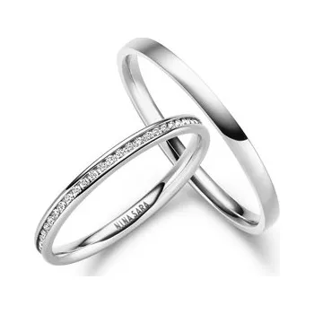 Prsten NS-04+NS-01 Snubní prsteny nerezová ocel, pár prstenů