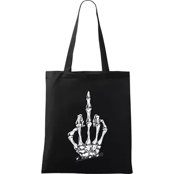 Radiolog prostředníček - Taška bavlněná - 42 x 38 cm ( Černá )