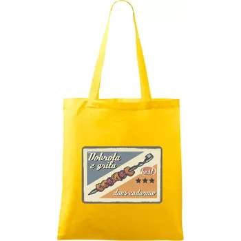 Dobrota z grilu - Taška bavlněná - 42 x 38 cm ( Žlutá )