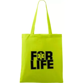 For Life - Taška bavlněná - 42 x 38 cm ( Limetková )
