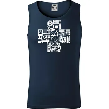 Zdravotní kříž věci - Tílko pánské Core - 2XL ( Námořní modrá (velmi tmavá - téměř černá) )