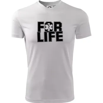 Pánská móda For Life - Pánské triko Fantasy sportovní (dresovina) - S ( Bílá )