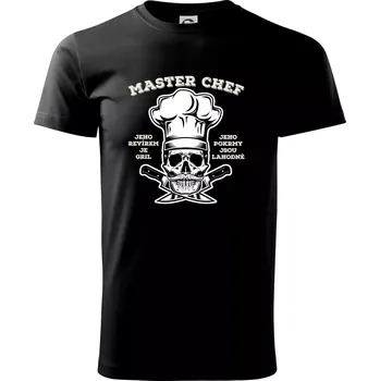 Pánské tričko Master chef revír - Triko extra velké (5-8XL) - 6XL ( Černá )