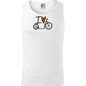 I love koloběžka velké a malé kolo - Tílko pánské Core - M ( Bílá )