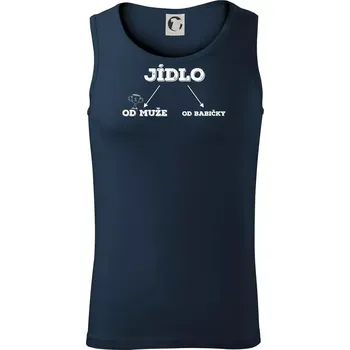 Rozdělení jídla - Tílko pánské Core - L ( Námořní modrá (velmi tmavá - téměř černá) )