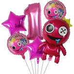 Narozeninová dekorace Roblox Rainbow Friends 1 Tmavě růžová