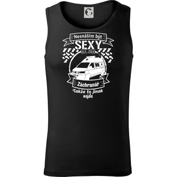 Nesnáším být sexy záchranář - Tílko pánské Core - 2XL ( Černá )