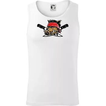 Pánské termoprádlo Divočák nože - Tílko pánské Core - S ( Bílá )