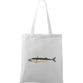 Makrela obecná - Taška bavlněná - 42 x 38 cm ( Bílá )