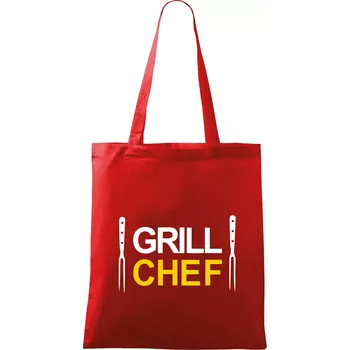 Grilování - Grill Chef - Taška bavlněná - 42 x 38 cm ( Červená )