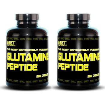 Aminokyselina 1+1 Zadarmo: Glutamine Peptide od Best Nutrition Balení: 250 kaps + 250 kaps.