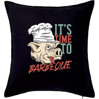 Polštář It's Time to Barbeque - Polštář 50x50 - 50x50 - Pouze potah ( Černá )