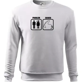 Pánská mikina Problém rybaření - Mikina Essential pánská - S ( Bílá )