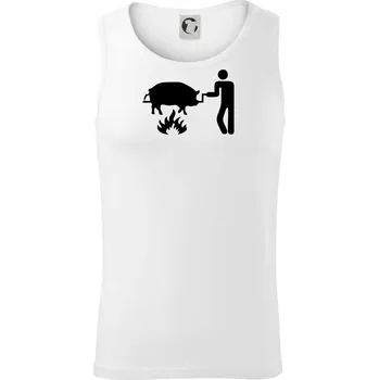 Grilování - Prase - Tílko pánské Core - 2XL ( Bílá )