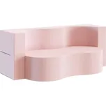 Rozkládací pohovka TWIST RŮŽOVÁ TRINITY 120x200cm