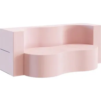 Pohovka Rozkládací pohovka TWIST RŮŽOVÁ TRINITY 120x200cm