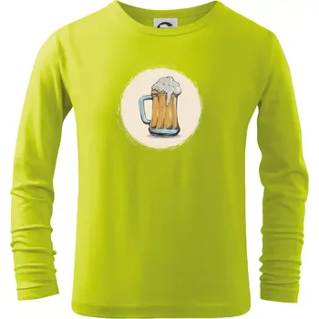 Dětská móda Pivečko ke grilu - Triko dětské Long Sleeve - 158 cm/12 let ( Limetková )