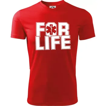 For Life - Dětské triko sportovní (dresovina) - 146 cm/10 let ( Červená )