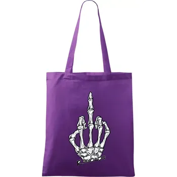 Radiolog prostředníček - Taška bavlněná - 42 x 38 cm ( Fialová )