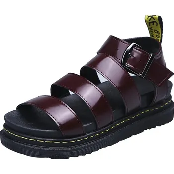 Dámská obuv Dámské římské sandály s otevřenou špičkou na platformě Velikost: 35, Barva (Varianta): Red-Brown