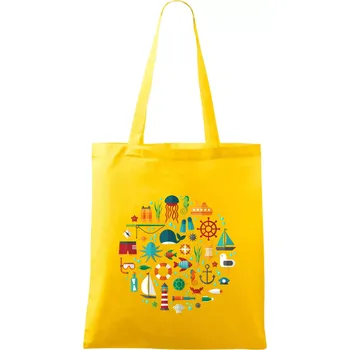 Potápění dovolená - Taška bavlněná - 42 x 38 cm ( Žlutá )