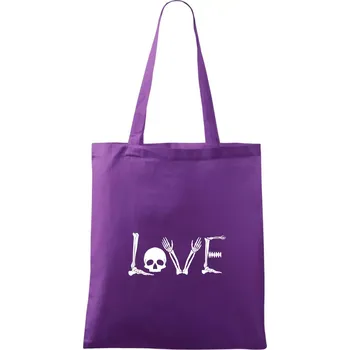 Nákupní taška Radiologie LOVE - Taška bavlněná - 42 x 38 cm ( Fialová )