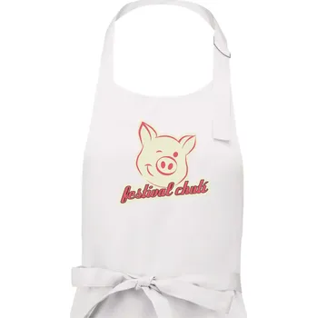 Kuchyňská zástěra Festival chutí - Pánská zástěra na vaření - Univerzální velikost ( Bílá )