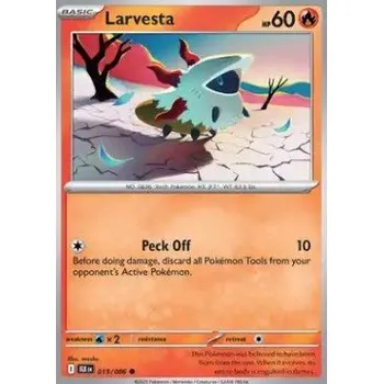 Volný čas Pokémon BLK 015/086 Larvesta - Black Bolt Stav: Near Mint, Verze: NORMAL