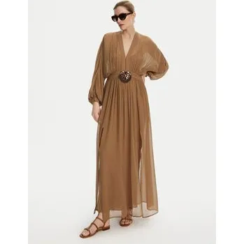 Dámské šaty Luisa Spagnoli Večerní šaty Paiolo 541815 Hnědá Regular Fit L