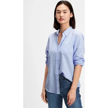 GAP Košile V-Fitted Boyfriend Oxf - Dámské GAP šedá | světle modrá 1584788