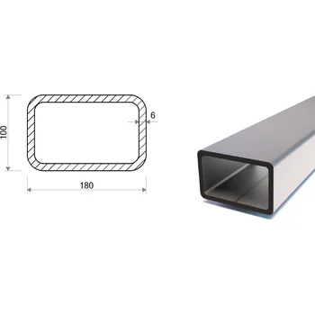 Stavební materiál Jekl 180x100x6 (S355)
