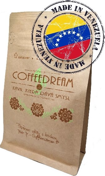 COFFEEDREAM | Káva VENEZUELA SANTA CRUZ - 1000g / třívrstvý sáček se zipem / pražení COFFEEDREAM / Středně jemné mletí - espresso, mocca Káva VENEZUELA A106