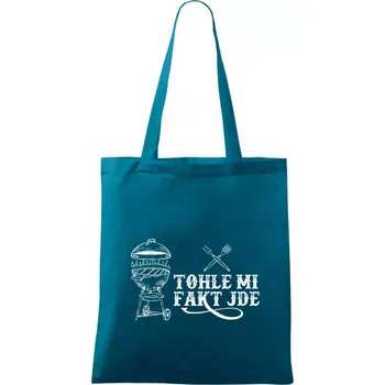 Grilování tohle mi fakt jde - Taška bavlněná - 42 x 38 cm ( Petrolejová )