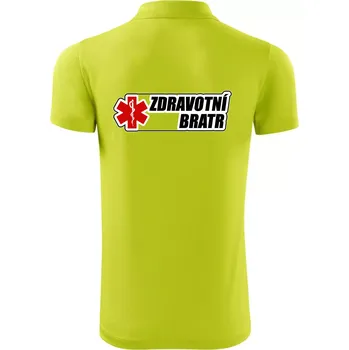 Pánská košile Zdravotní bratr - rescue - Polokošile Victory sportovní (dresovina) - 3XL ( Limetková )