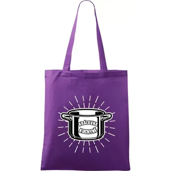 Královna kuchyně - Taška bavlněná - 42 x 38 cm ( Fialová )