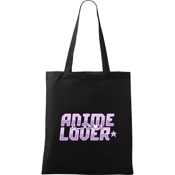 Nákupní taška Anime lover - Taška bavlněná - 42 x 38 cm ( Černá )