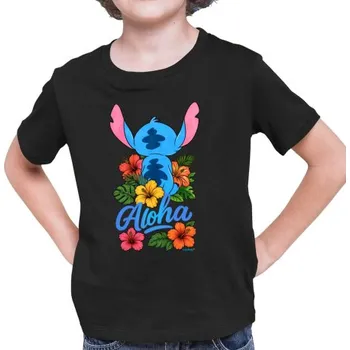 Žertovný předmět Aloha - dětské tričko s potiskem pro fanoušky Lilo i Stich- Tričkový.cz