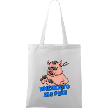 Dneska to ale peče - Taška bavlněná - 42 x 38 cm ( Bílá )