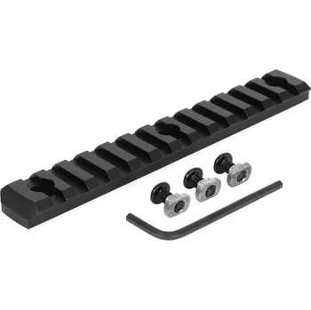 A.C.M. CNC hliníková RIS lišta pro M-LOK předpažbí - 13 slotů - černá