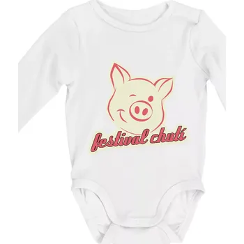 Kojenecký body Festival chutí - Body kojenecké s dlouhým rukávem - Dlouhý r. do 3 měs ( Bílá )