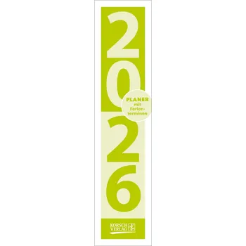 Streifenplaner Compact Grün 2026 - Korsch Verlag