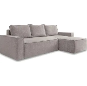 Sedací souprava MID.YOU ROHOVÁ SEDAČKA, textil, šedá, bílá - Sedací soupravy - 001454003601